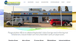 Desktop Screenshot of fargprodukter.se